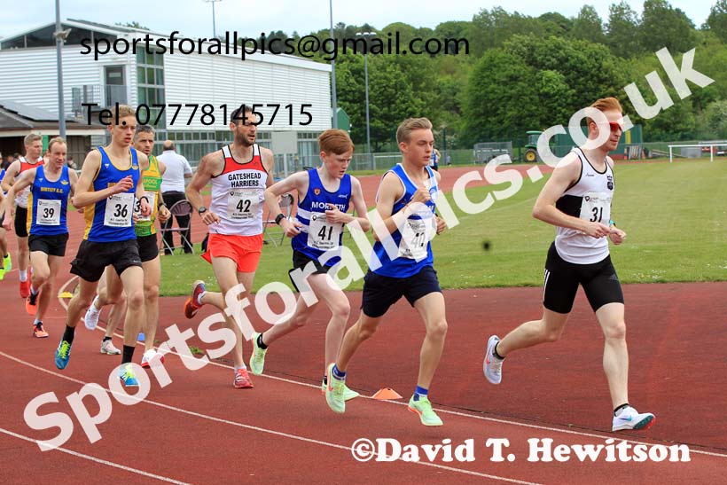 2022 North Eastern Counties AA 10000 metres Champs., Chester le Street, Sat,. May 21st. Photo: David T. Hewitson/Sports for All Pics